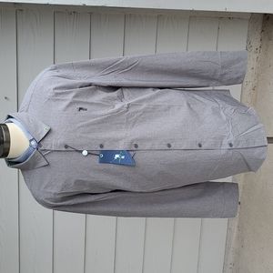 WILLIAM MURRAY Golf Classic Solid‎ Grey Blend Mens Sz XXL Long Sleeve Shirt NEW